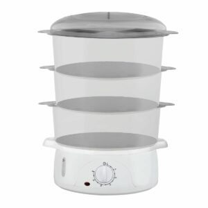 Cocedor de vapor de tres niveles